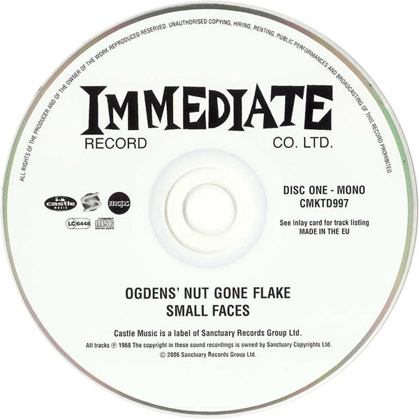 Small Faces - Ogdens' Nut Gone Flake (CD, Album, Mono, RE, RM + CD, Album,  RE, RM + CD, )