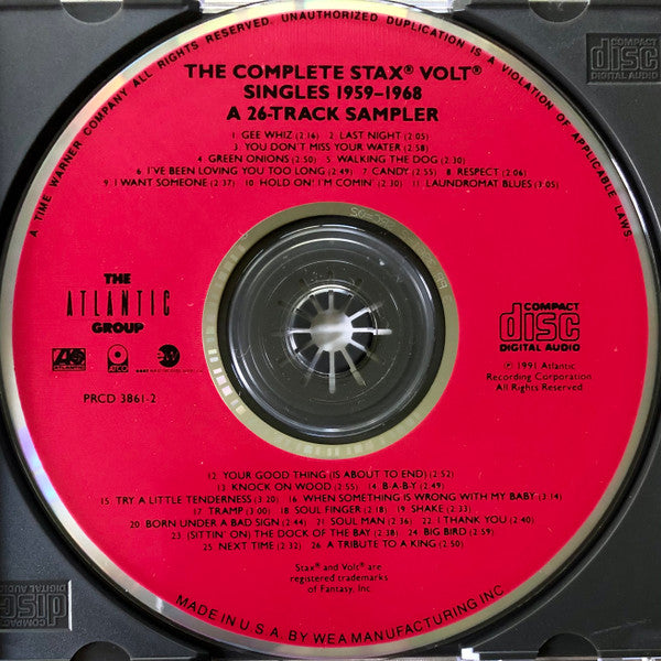 Various - The Complete Stax-Volt Singles 1959-1968 - A 26-Track Sampler  (CD, Comp, Promo)