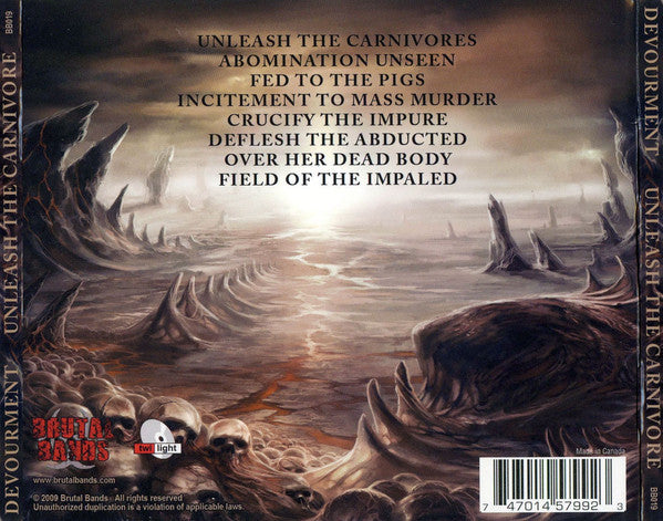 入手困難★Devourment ディヴァウアメント CD3枚 Buy Devourment : Unleash The Carnivore (CD) Online for a great