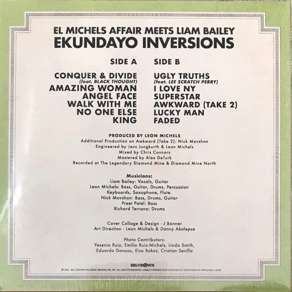 Buy El Michels Affair Meets Liam Bailey : Ekundayo Inversions (LP