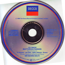 Load image into Gallery viewer, J.S. Bach* / Te Kanawa*, von Otter*, Rolfe Johnson*, Krause* / Chicago Symphony Orchestra* And Chorus*, Sir Georg Solti* : Bach: Matthäus-Passion (Arias And Choruses) (CD)