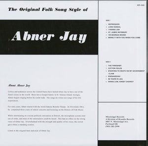 Abner Jay : Folk Song Stylist (LP, RE)