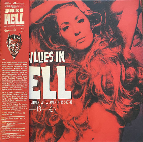 Various - Hillbillies In Hell - Country Music's Tormented Testament  (1952-1974) Volume 13 (LP, Comp, Ltd, RM, Red)