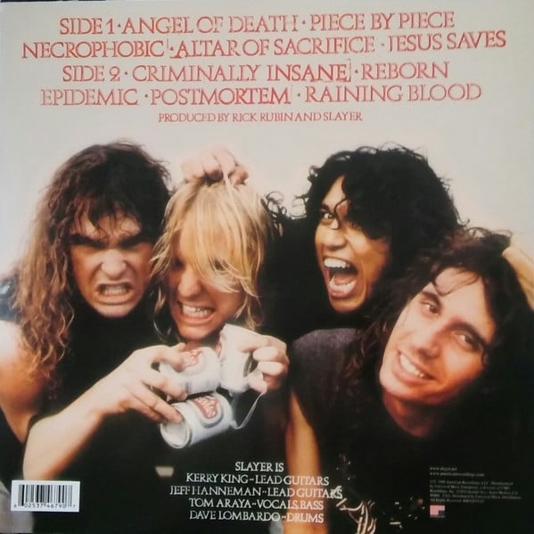 Slayer - Reign In Blood (LP, Album, RE, RM, 180)