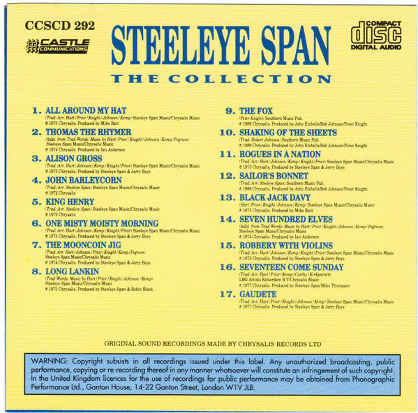 Buy Steeleye Span The Collection CD Comp Online for a great