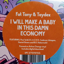 Load image into Gallery viewer, Fat Tony (5) & Taydex : I Will Make A Baby In This Damn Economy (LP, Album)