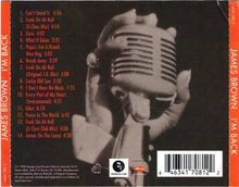 Load image into Gallery viewer, James Brown : I'm Back (CD, Album)