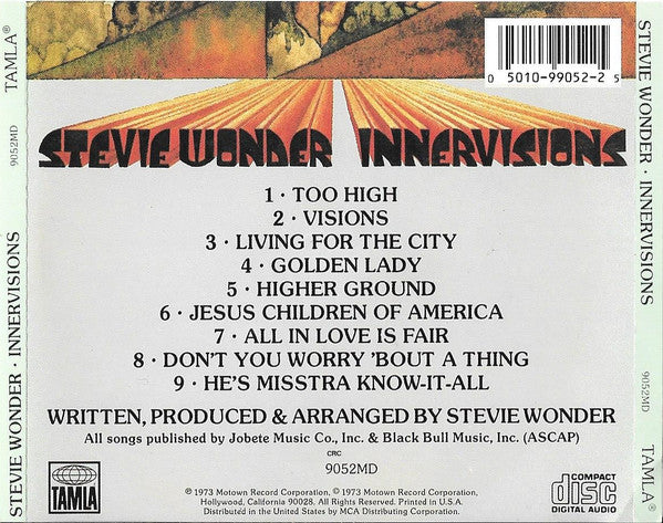 Buy Stevie Wonder : Innervisions (CD, Album, Club, RE) Online for ...