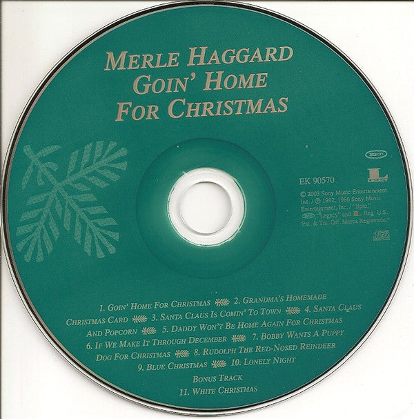 Merle Haggard - Goin' Home For Christmas (CD, Album, RE)