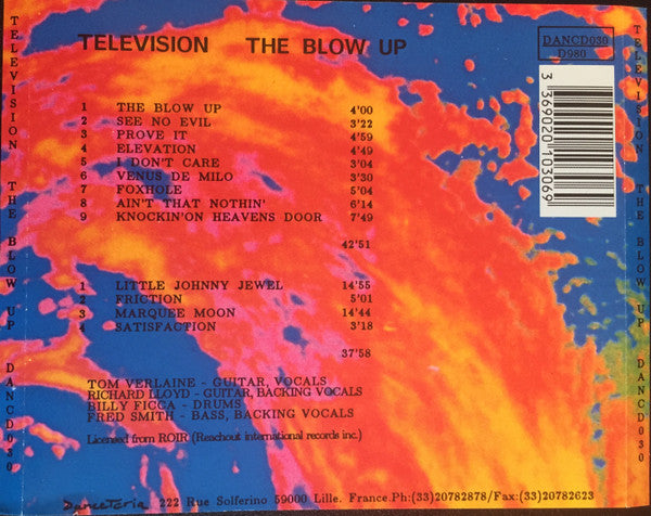 Television - The Blow Up (2xCD, Album, RE)