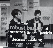 Load image into Gallery viewer, Chris Stamey and Kirk Ross : The Robust Beauty Of Improper Linear Models In Decision Making (CD)