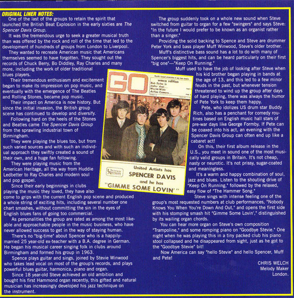 Buy The Spencer Davis Group : Gimme Some Lovin' (CD) Online for a