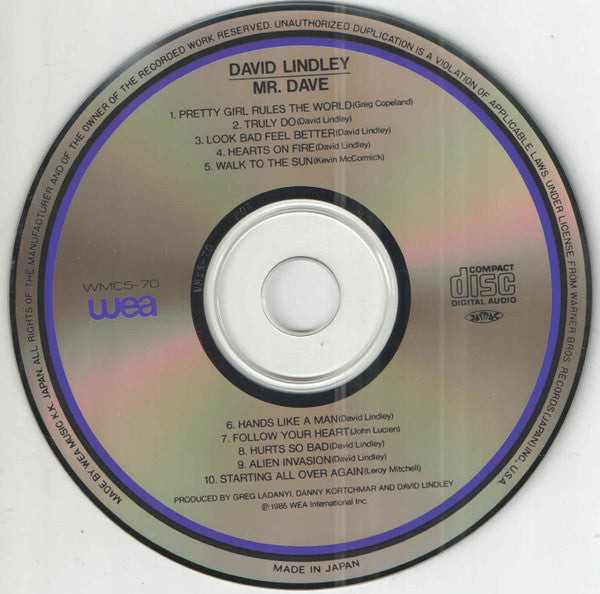 Buy David Lindley : Mr. Dave (CD) Online for a great price 