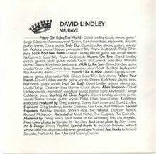 Load image into Gallery viewer, David Lindley : Mr. Dave (CD)