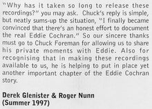 Load image into Gallery viewer, Eddie Cochran : Rockin' It Country Style (The Legendary Chuck Foreman Recordings 1953-55) (CD, Album)