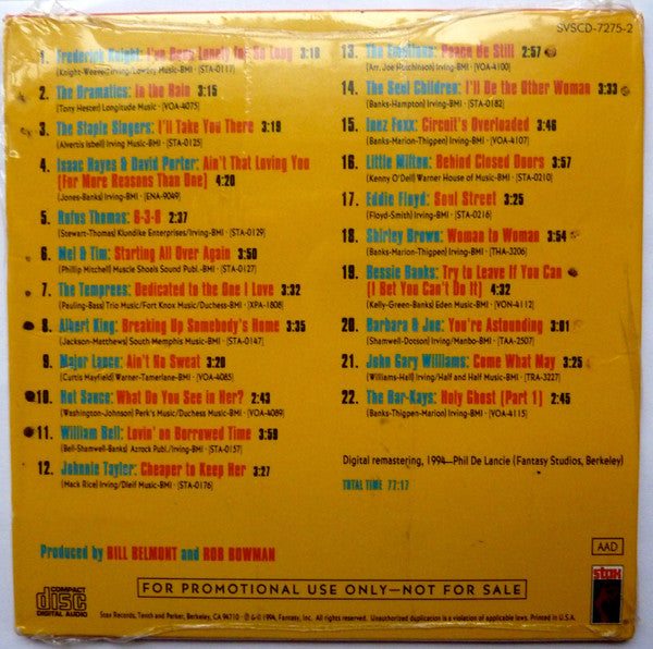 Various - The Complete Stax / Volt Soul Singles, Vol.3: 1972-1975 Sampler  (CD, Comp, Promo, Smplr)