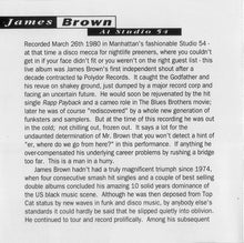 Load image into Gallery viewer, James Brown : At Studio 54 (CD, Comp)