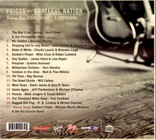 Load image into Gallery viewer, Various : Voices Of A Grateful Nation (Supporting American Troops And Veterans // Volume 2 Texas Country & Americana) (CD, Album)