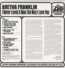 Load image into Gallery viewer, Aretha Franklin : I Never Loved A Man The Way I Love You (LP, Album, Mono, RE, 180)