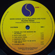 Load image into Gallery viewer, Talking Heads : More Songs About Buildings And Food (LP, Album, RE, RM, 180)