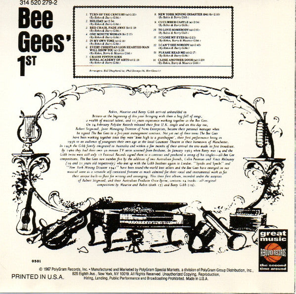 Buy Bee Gees : Bee Gees' 1st (CD) Online for a great price