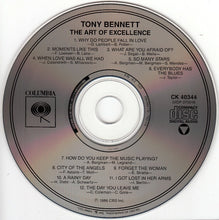 Load image into Gallery viewer, Tony Bennett : The Art Of Excellence (CD, Album, RE)