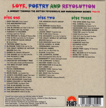 Load image into Gallery viewer, Various : Love, Poetry And Revolution (A Journey Through The British Psychedelic And Underground Scenes 1966-72) (3xCD, Comp + Box)