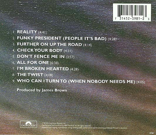 Buy James Brown : Reality (CD, Album, RE, RM) Online for a great