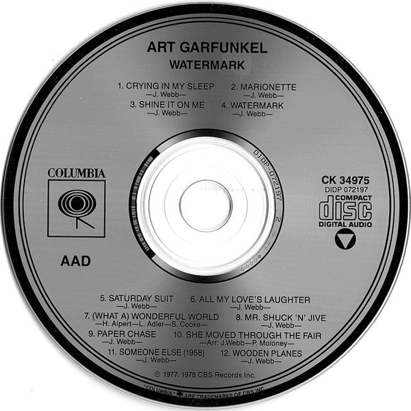 Art Garfunkel - Watermark (CD, Album, RE)