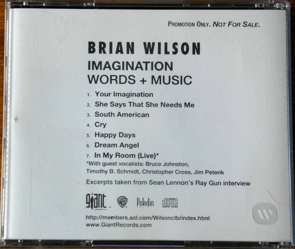 Buy Brian Wilson : Imagination Words + Music (CD) Online for a