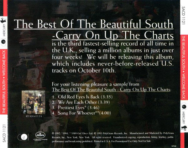 Buy The Beautiful South : Welcome Back (CD) Online for a great Buy The Beautiful South : Welcome Back (CD) Online for a great