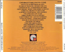 Load image into Gallery viewer, Patsy Cline : Unforgettable Patsy Cline (CD, Comp)