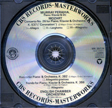 Load image into Gallery viewer, Mozart* - Murray Perahia, English Chamber Orchestra : Piano Concerto No. 26, K. 537 "Coronation" / Rondos, K. 382 & 386 (CD, RE)