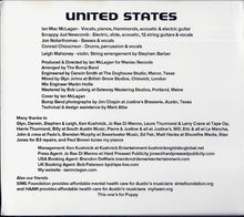 Load image into Gallery viewer, Ian McLagan & The Bump Band : United States (CD, Album)