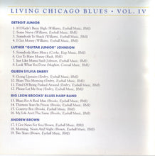 Load image into Gallery viewer, Detroit Junior / Luther "Guitar Junior" Johnson / Queen Sylvia Embry, Big Leon Brooks' Blues Harp Band, Andrew Brown : Living Chicago Blues - Volume Number 4 (CD, Comp)