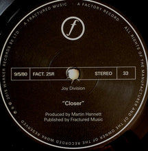 Load image into Gallery viewer, Joy Division : Closer (LP, Album, RE, RM, 180)