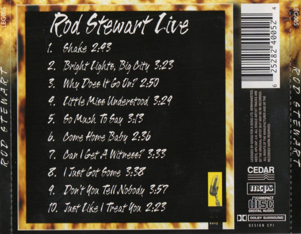 Buy Rod Stewart : Rod Stewart Live (CD) Online for a great price