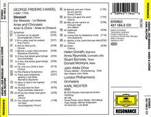 Load image into Gallery viewer, Georg Friedrich Händel, John Alldis Choir, London Philharmonic Orchestra*, Karl Richter : Der Messias - Arien Und Chöre (CD, Album, RM)