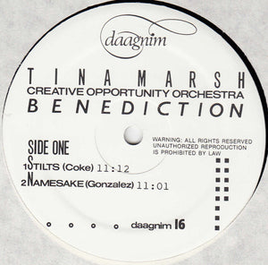 Tina Marsh, Creative Opportunity Orchestra* : Benediction (LP, Album)