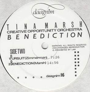 Tina Marsh, Creative Opportunity Orchestra* : Benediction (LP, Album)