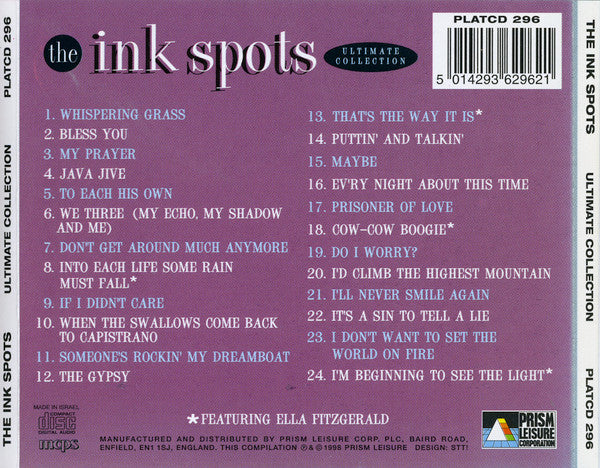 Buy The Ink Spots : Ultimate Collection (CD, Comp) Online for a