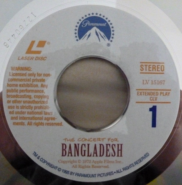 Buy Various : The Concert For Bangladesh (Laserdisc) Online for a