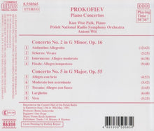 Load image into Gallery viewer, Prokofiev*, Kun Woo Paik, Polish National Radio Symphony Orchestra*, Antoni Wit : Piano Concertos No.2, Op.16 - No.5, Op.55 (CD, Album)
