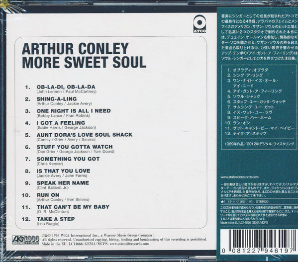 Buy Arthur Conley : More Sweet Soul (CD) Online for a great price
