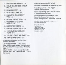 Load image into Gallery viewer, John Lee Hooker : That's My Story John Lee Hooker Sings The Blues (CD, Album, RE, RM)