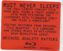 Load image into Gallery viewer, Neil Young & Crazy Horse : Rust Never Sleeps (Blu-ray, Multichannel, NTS)
