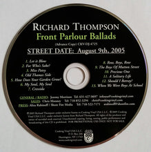 Load image into Gallery viewer, Richard Thompson : Front Parlour Ballads (CD, Album, Promo)