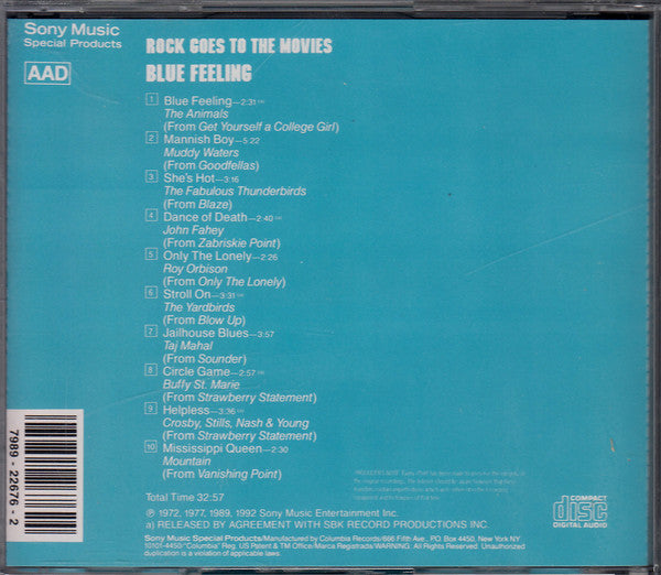 Buy Various : Rock Goes To The Movies / Blue Feeling (CD) Online