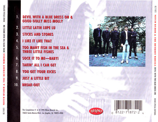 Buy Mitch Ryder & The Detroit Wheels : Devil With A Blue Dress On (CD) Online for a great price Antone's Record Shop Buy Mitch Ryder & The Detroit Wheels : Devil With A Blue Dress On (CD) Online for a great price Antone's Record Shop