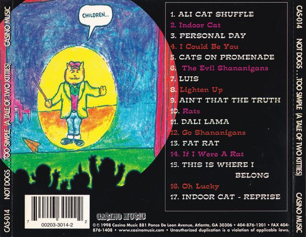 CD of Music for Cats Album One